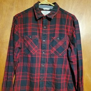Two men's flannel shirts
